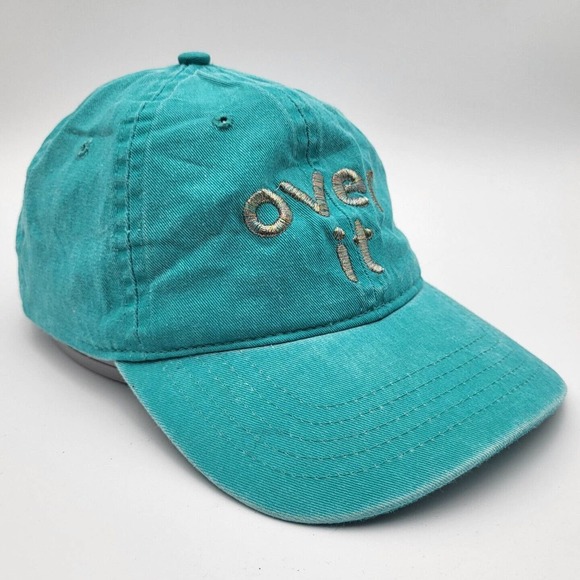 Over It Hat Cap Adult Adjustable Strapback Humor Funny Unstructured Mens - Picture 3 of 9